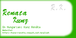 renata kunz business card